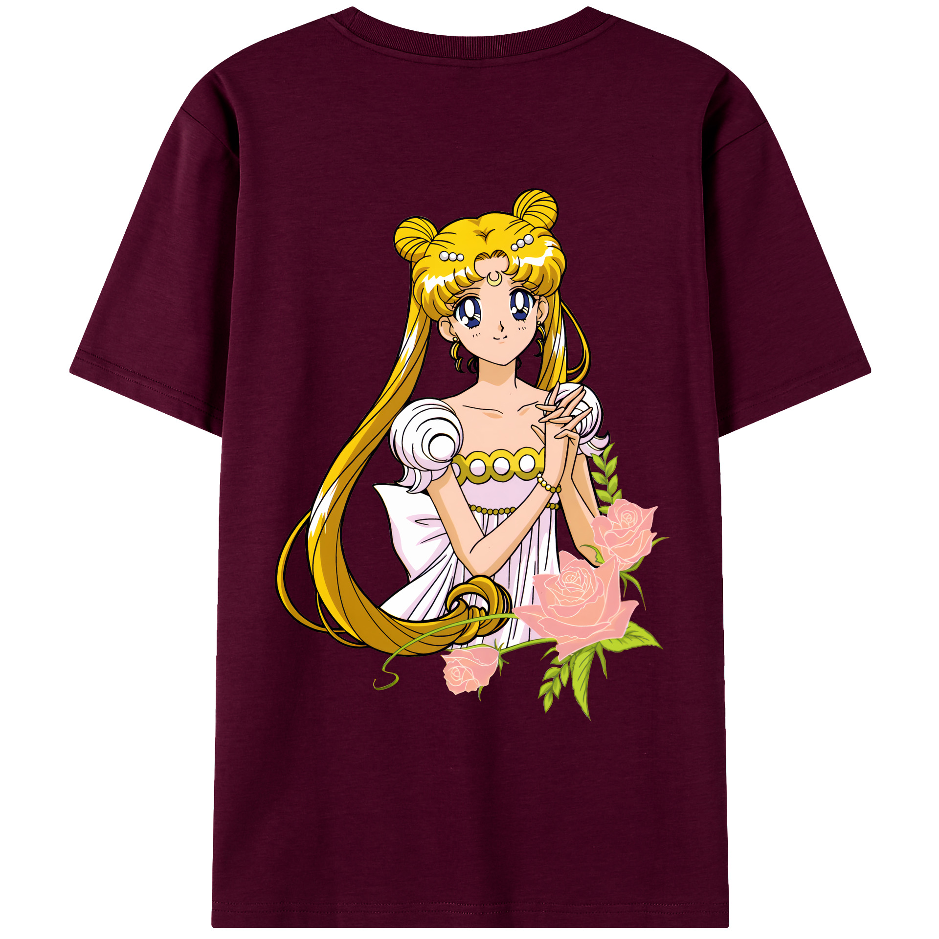 （画像用） 美少女戦士セーラームーン 愛野 美奈子 あいの みなこ Sailor Moon Aino Minako レディース半袖Tシャツ(バックプリント)